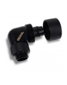 Alphacool Eiszapfen 16/10mm screw-in fitting, 90° czerwonyatable, G1/4, black connection, for soft tubing (PVC, silicone, neoprene) - nr 9