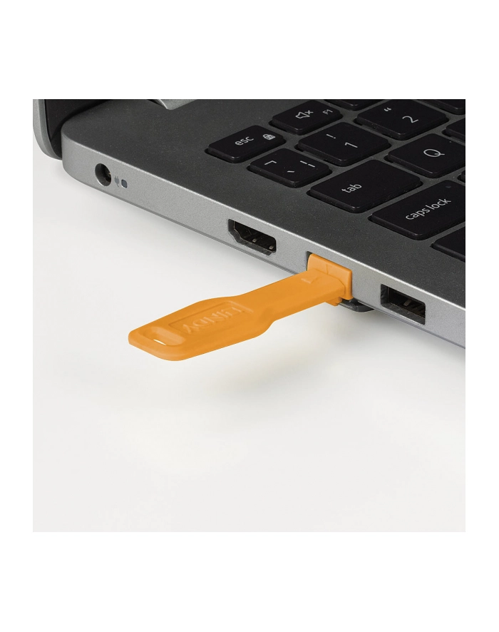 Lindy RJ45 Port Lock (10 pieces) with key orange, Code Orange główny