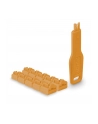 Lindy RJ45 Port Lock (10 pieces) with key orange, Code Orange - nr 2