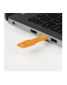 Lindy RJ45 Port Lock (10 pieces) with key orange, Code Orange - nr 4