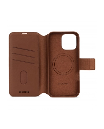 Decoded Leather Detachable Wallet iPhone 16 Pro Max Tan