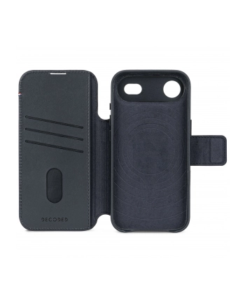 Decoded Leather Detachable Wallet iPhone 17 Air Navy Shadow