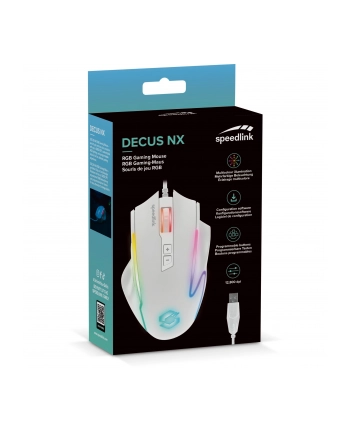 Speedlink DECUS NX RGB Gaming Mouse, BIAŁY