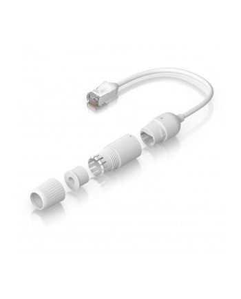 Ubiquiti Easy Cable Cat.6a F/UTP extension cable, 2-pack BIAŁY, 15cm cable, waterproof cap