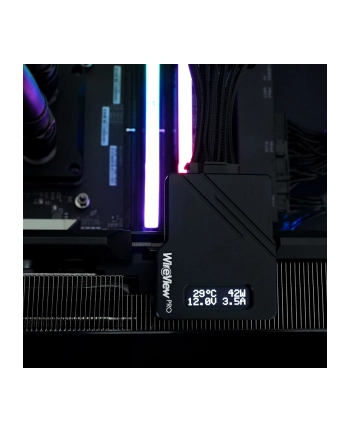 Thermal Grizzly WireView Pro GPU 1x12VHPWR 90°, Reversed, Gauge Black