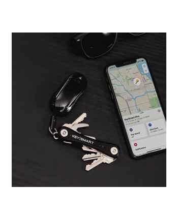 KeySmart iPro Works With Apple Find My Black