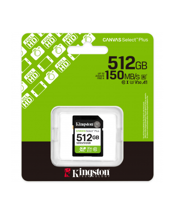 Kingston Canvas Select Plus 512 GB SDXC Memory Card UHS-I U3, Class 10, V30 nr 2