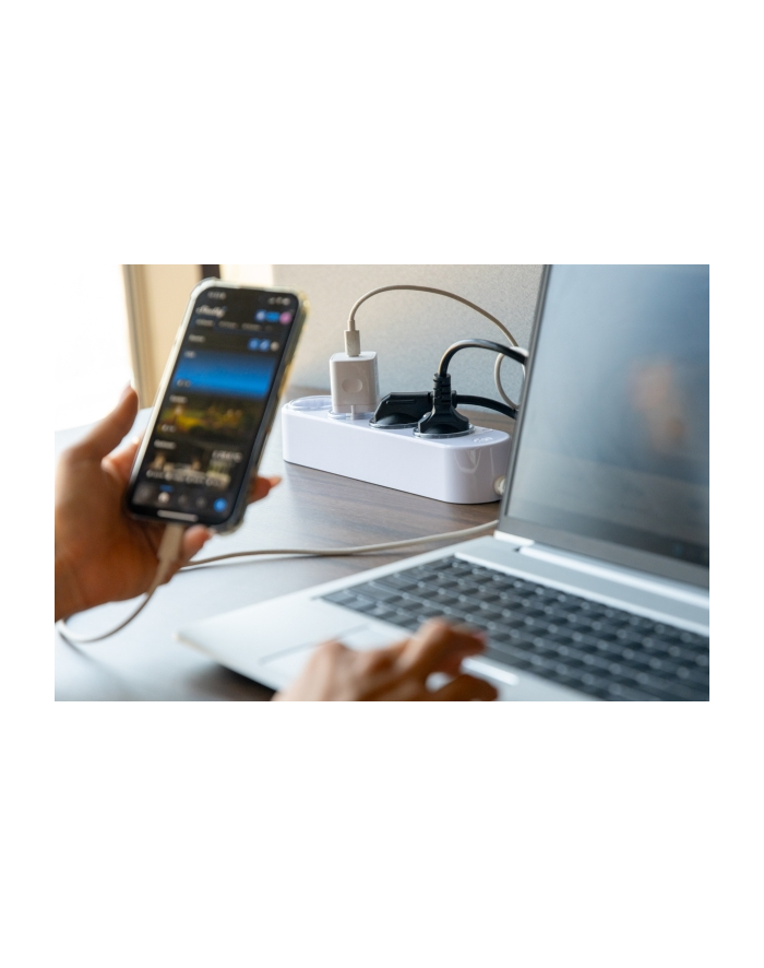 Shelly Power Strip 4 Gen4 BIAŁY, 1.5 meter cable, with energy measurement główny