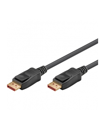 goobay DisplayPort 2.1 cable, certified, 16K @ 60Hz, 80 Gbit/s, black, 1 meter, VESA certification
