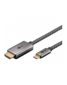 goobay USB textile adapter cable, USB-C plug > HDMI plug, 4K / 60Hz black/silver, 2 meters - nr 8