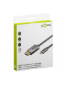 goobay USB adapter cable, USB-C plug > DisplayPort plug, 4K 60Hz black/silver, 2 meters, textile cable - nr 3