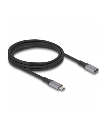 DeLOCK USB4 Gen 3x2 extension cable 40 Gbps, USB-C male > USB-C female black/grey, 2 meters, PD 3.1, charging with 240 watts nr 2