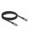 DeLOCK USB4 Gen 3x2 extension cable 40 Gbps, USB-C male > USB-C female black/grey, 2 meters, PD 3.1, charging with 240 watts - nr 3
