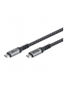 goobay USB4 Gen 3x2 cable, USB-C male to USB-C male, 40Gbit/s black/grey, 1.5 meters, PD, charging up to 240 watts - nr 3