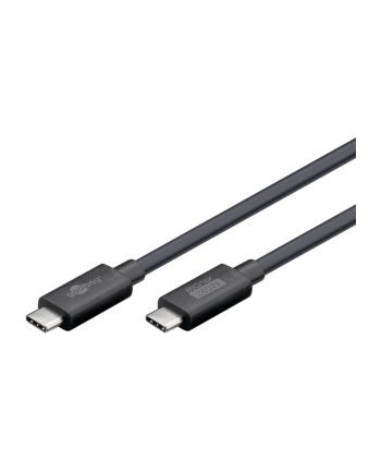goobay USB4 Version 2.0 cable, USB-C plug > USB-C plug, 80Gbit/s black, 1.2 meters, charging with up to 240 watts