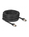 DeLOCK RJ-45 network cable Cat.6a U/FTP ultra flexible black, 15 meters, inner stainless steel jacket - nr 2