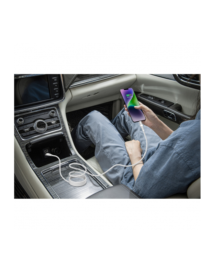 Nevox USB 2.0 cable, USB-C male > USB-C male 48V / 5A (BIAŁY, 2 meters, PD 3.1, charging with up to 240 watts, magnetically retractable) główny