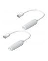 Ubiquiti Easy Cable Cat.6a F/UTP extension cable, 2-pack BIAŁY, 15cm cable, waterproof cap - nr 1