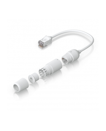 Ubiquiti Easy Cable Cat.6a F/UTP extension cable, 2-pack BIAŁY, 15cm cable, waterproof cap nr 2