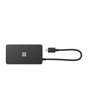 Microsoft Surface USB-C Travel Hub (black, HDMI, RJ-45, USB-A, USB-C)
