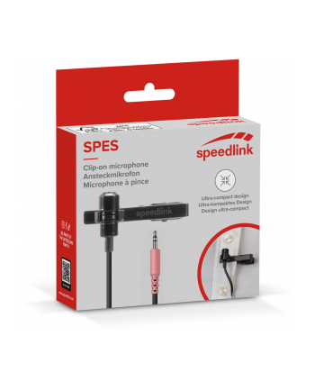 Speedlink SPES Clip-On Microphone, black
