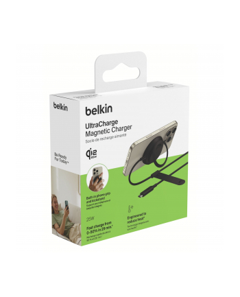 Belkin UltraCharge Ladepad Qi2 25W ohne Netzteil sw  WIA014hqBK