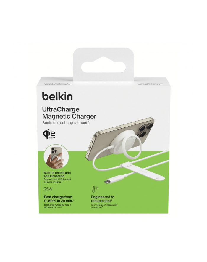 Belkin UltraCharge Ladepad Qi2 25W mit Netzteil biały WIA014kqWH główny