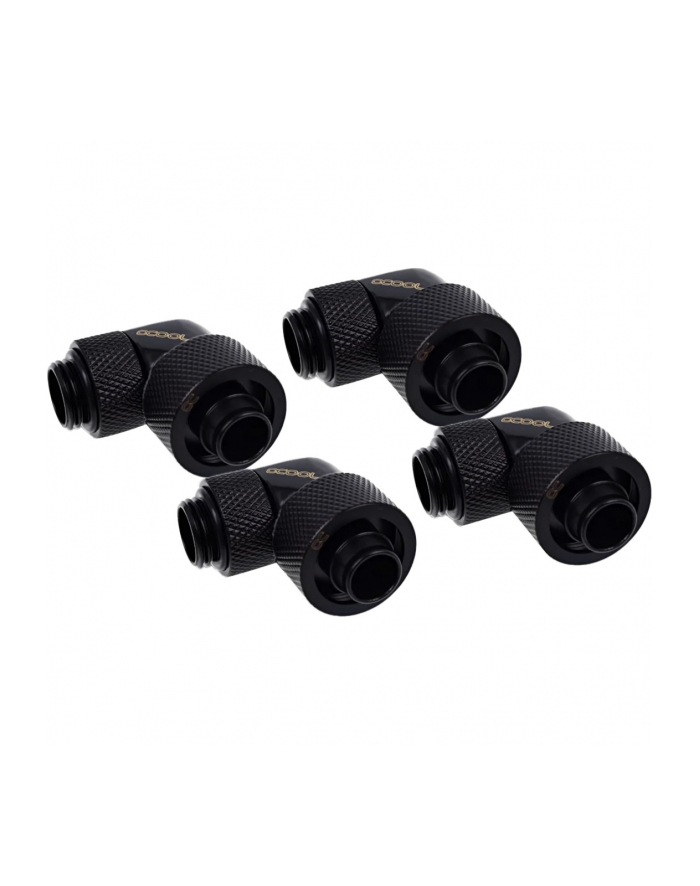 Alphacool Eiszapfen 16/10mm screw-in fitting, 90° czerwonyatable, G1/4, black connection, for soft tubing (PVC, silicone, neoprene) główny