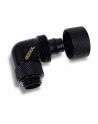 Alphacool Eiszapfen 16/10mm screw-in fitting, 90° czerwonyatable, G1/4, black connection, for soft tubing (PVC, silicone, neoprene) - nr 4