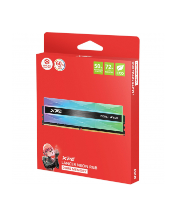 ADATA DDR5 - 32GB - 6000 - CL - 30 (2x 16 GB) dual kit, memory (silver, AX5U6000C3016G-DCLANRSG, Lancer Neon RGB, INTEL XMP, AMD EXPO) nr 2