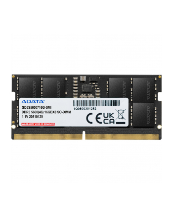 ADATA DDR5 - 32GB - 5600 - CL - 46 (1x 32 GB), Single RAM black, GD5S5600732G-SMI, Gold nr 1