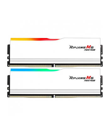 G.Skill DDR5 - 64GB - 6000 - CL - 28 (2x 32 GB) dual kit (BIAŁY, F5-6000J2836G32GX2-RM5NRW, Ripjaws M5 Neo RGB, AMD EXPO)