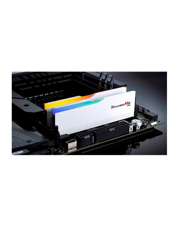 G.Skill DDR5 - 32GB - 6800 - CL - 34 (2x 16 GB) Dual Kit, White Memory, F5-6800J3445G16GX2-RM5RW, Ripjaws M5 RGB, INTEL XMP główny