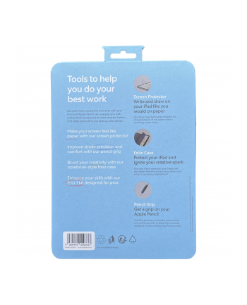 Paperlike 2.1 Schutzfolie iPad Pro 11 /Air 10.9  + Grips + Case