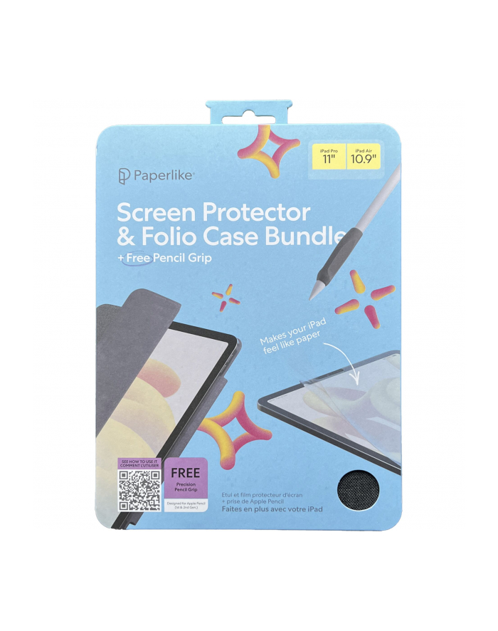 Paperlike 2.1 Schutzfolie iPad Pro 11 /Air 10.9  + Grips + Case główny