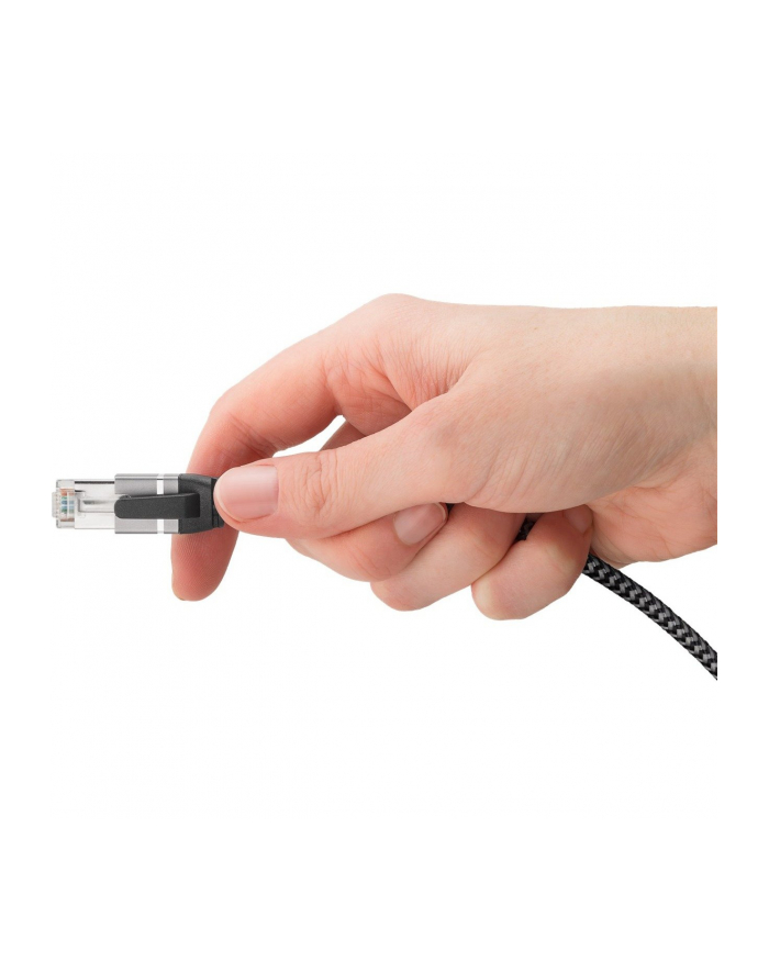 Goobay Ethernet adapter cable USB-C 3.2 Gen2 > RJ-45 (black/grey, 3 meters) główny