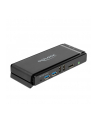 DeLOCK DisplayPort 1.4 KVM Switch, 8K 60Hz, USB 3.2 Gen 1, Audio, KVM Switch (grey/black) - nr 8