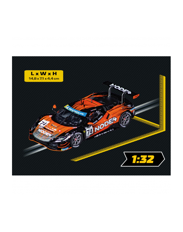 Carrera Digital 132 Ferrari 296 GT3 Kessel Racing, No.74 główny