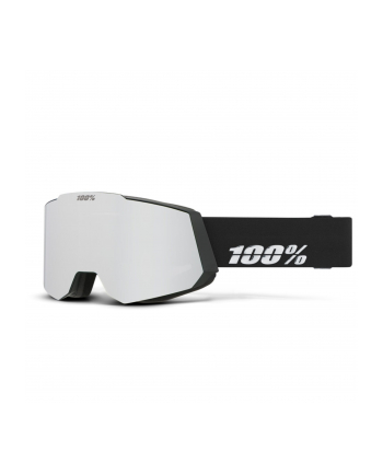 100% 100percent SNOW - SNOWCRAFT Goggle Black HiPER Silver Mirror