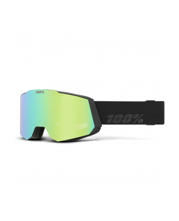 100% 100percent SNOW - SNOWCRAFT Goggle Black HiPER Green Mirror