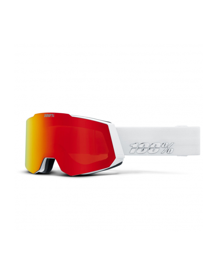 100% 100percent SNOW - SNOWCRAFT Goggle White HiPER Red Mirror główny