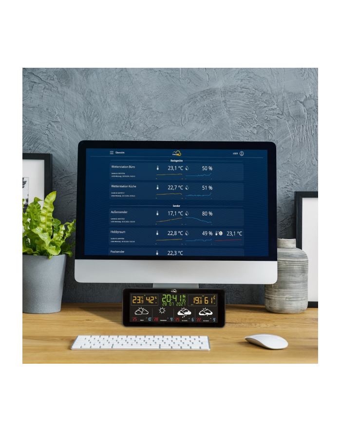 TFA TFA.me 35.8107.01   ID-07 WLAN Funk-Wetterstation główny