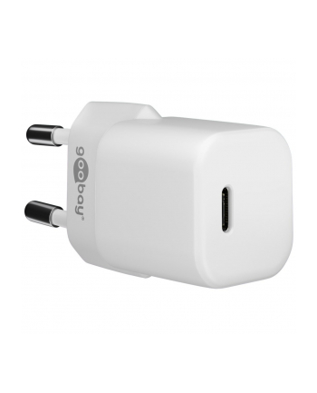 goobay Apple Lightning / USB-C PD charging set 30 watts, charger (BIAŁY, 1 meter cable, PD)