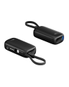 goobay power bank 5,000 mAh, integrated USB-C cable 13cm, 20 watt black, 5 Ah, 1x USB-A, 1x USB-C, PD, QC - nr 9