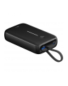 goobay power bank 20,000 mAh, integrated USB-C cable 13cm, 30 watts black, 20 Ah, 1x USB-A, 2x USB-C, PD, QC - nr 9