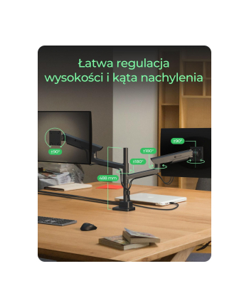 ICY BOX IB-MS702-T Monitorständer dla 2 Monitore nr 1