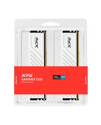 ADATA DDR4 - 64GB - 3200 - CL - 16 (2x 32 GB) dual kit, memory (BIAŁY, AX4U320032G16A-DTWHD35, XPG Gammix D35, INTEL XMP)