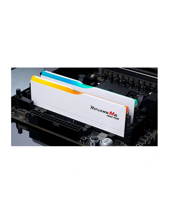 G.Skill DDR5 - 64GB - 6000 - CL - 28 (2x 32 GB) dual kit (BIAŁY, F5-6000J2836G32GX2-RM5NRW, Ripjaws M5 Neo RGB, AMD EXPO) główny