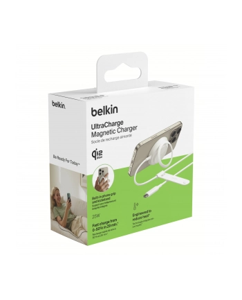 Belkin UltraCharge Ladepad Qi2 25W mit Netzteil biały WIA014kqWH nr 2