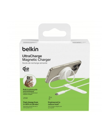 Belkin UltraCharge Ladepad Qi2 25W mit Netzteil biały WIA014kqWH nr 1